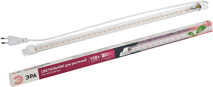 линейный led фитосветильник FITO-10W-Т5-RB-Slim "Эра" - внешний вид с упаковкой