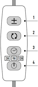 led фитосветильник "ФАZА" CTL2-USB-bl на прищепке - управление с пульта ДУ, расположенного на проводе