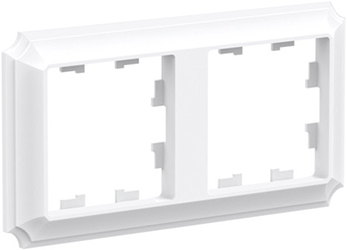 рамка 2-постовая Systeme Electric AtlasDesign Antique лотос - внешний вид