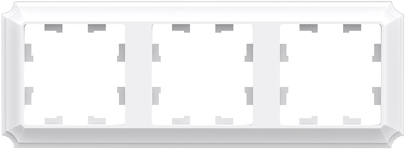 рамка 3-постовая Systeme Electric AtlasDesign Antique лотос - внешний вид