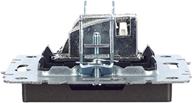 розетка ТВ оконечная IEK РТВ11-0-БрТБ Brite - вид сбоку