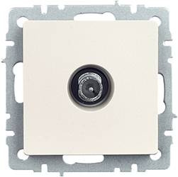 розетка ТВ проходная IEK РТВ10-0-БрЖ Brite - внешний вид