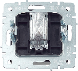 розетка ТВ оконечная IEK РТВ11-0-БрШ Brite - вид с тыльной стороны