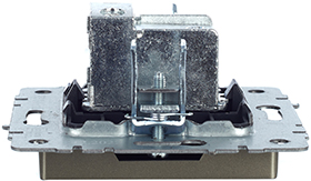 розетка ТВ проходная IEK РТВ10-0-БрШ Brite - вид сбоку