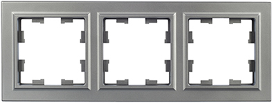 рамка 3-постовая IEK РУ-3-БрС Brite - внешний вид