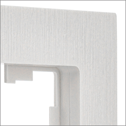 рамка IEK серии Brite цвет белый - рифленая поверхность