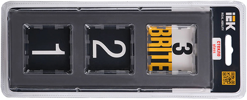 рамка 3-постовая IEK РУ-3-2-БрСе Brite - упаковка