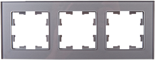 рамка 3-постовая IEK РУ-3-2-БрСе Brite - внешний вид