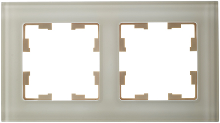 рамка 2-постовая IEK РУ-2-2-БрВа Brite - внешний вид
