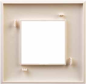 рамка 1-постовая DKC Avanti, цвет ванильная дымка, - вид сзади