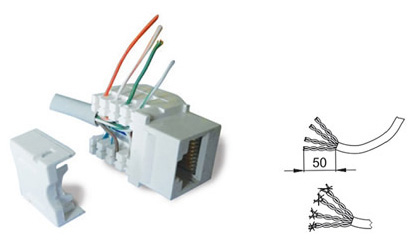 AtlasDesign жемчуг розетка RJ45 8(8) скрытая 1-ая  