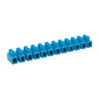 Клеммник ЗВИ 10А 12пар 10мм2 нг синий Rexant 10шт