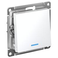 AtlasDesign белый выключатель 1кл с подсветкой скрытая 10А IP20 