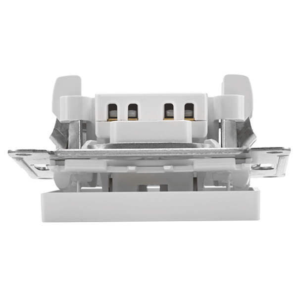 AtlasDesign белый выключатель 1кл с подсветкой скрытая 10А IP20 