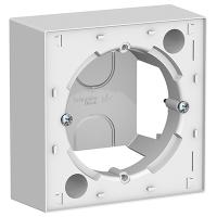 Коробка 84*84*35 квадрат белый IP20 Атлас наружный монтаж