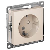 AtlasDesign бежевый розетка скрытая 1-мест заземление шторки IP20 