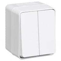 AtlasDesign Profi54 белый выключатель 2кл открытая 10А IP54 