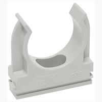 Держатель для трубы 32мм пластик серый IEK 50шт