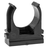 Держатель для трубы 20мм черный 100шт EKF