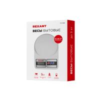 Весы кухонные электронные 5кг REXANT пластик 2*LR6