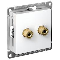 AtlasDesign белый розетка AUX скрытая 2-ая  