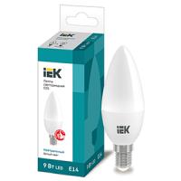 Лампа свд 220В E14 9Вт 4000К 810лм свеча C35 матовая IEK 