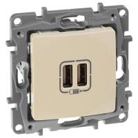 Этика слоновая кость розетка USB скрытая 2-ая 