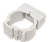 Держатель для трубы 20мм серый 100шт фиксатор PlexUp HF