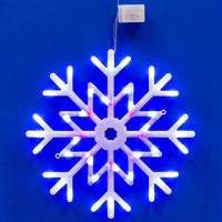 Фигура свд "Снежинка" 40*40см красный/синий/белый 8 режимов IP20