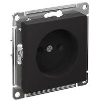 AtlasDesign карбон розетка скрытая 1-мест IP20 