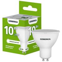 Лампа свд GU10 10Вт 4000К 1000лм PAR16 матовая  GENERICA (IEK)