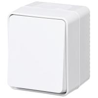 AtlasDesign Profi54 белый выключатель кнопочный 1кл открытая 10А IP54 