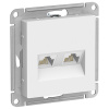 Атлас лотос розетка RJ45 скрытая 2-ая 