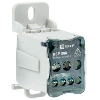 Блок распределительный на DIN-рейку КБР 80А EKF