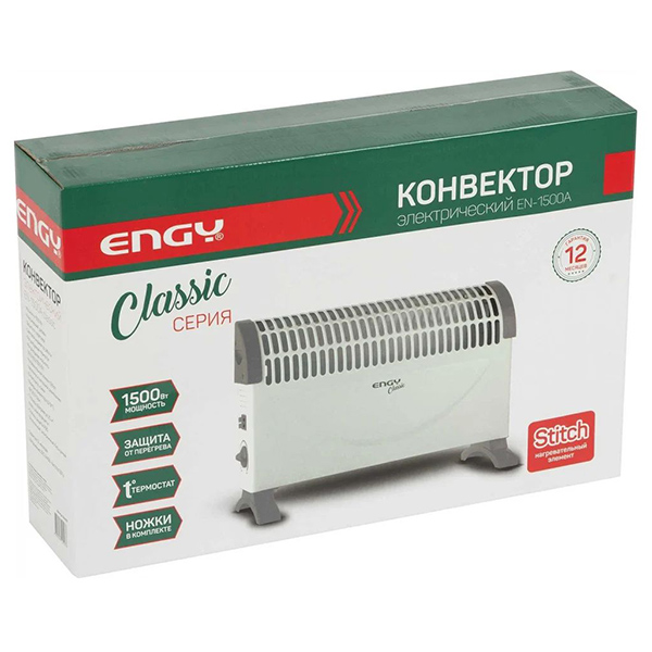 Конвектор 1500Вт механика IP20 настенный/напольный Energy (ENGY) стич замена 990193