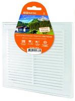 Решетка 250*250мм пластик белый разъемная с москитной сеткой TDM