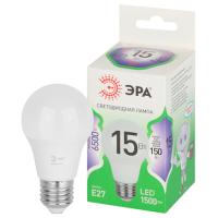Лампа свд 220В E27 15Вт 6500К 1500лм стандарт A60 матовая ЭРА Green Line