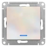 AtlasDesign жемчуг выключатель 1кл с подсветкой скрытая 10А IP20 
