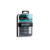 Аккумулятор AA(пальчик) 3000mAh 1,5В BL4 ФАZA зарядка USB Type-C со шнуром в футляре
