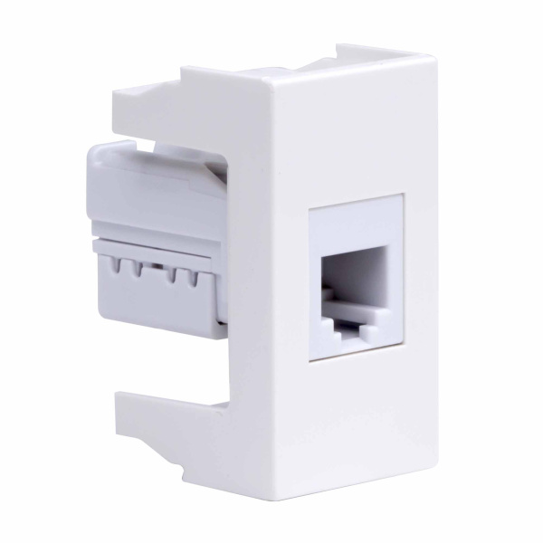 Вива белый механизм RJ12 6(4) скрытая 1-ая 