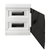 Бокс 24мод встраиваемый  белый черная прозрачная дверь IP41 SlimBox EKF 