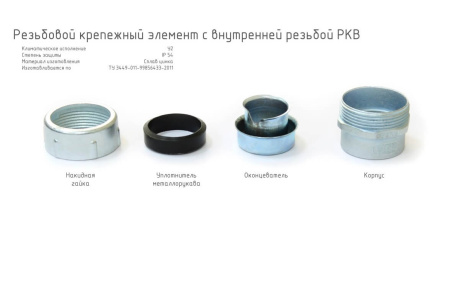 Муфта вводная 50мм IP54 металл ГОФРОМАТИК РКВ-50