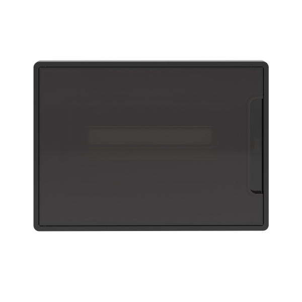 Бокс 12мод встраиваемый черный черная прозрачная дверь IP40 FRAME DKC 