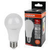 Лампа светодиодная Е27 15Вт 4000К 1200лм стандарт А60 матовая  Osram LED Value black аналог 707110,707111